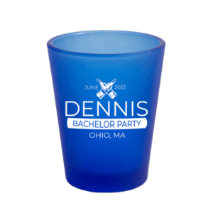 1.75oz Frosted Blue Shot Glass