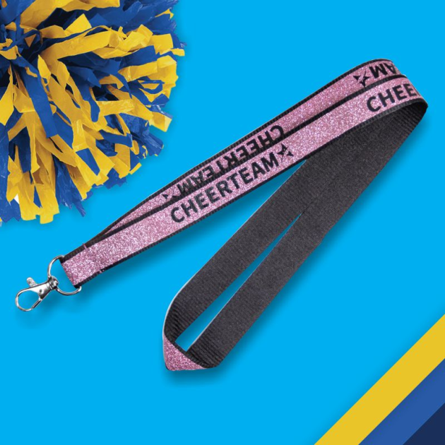 3/4 Inch Printed Glitter Lanyards