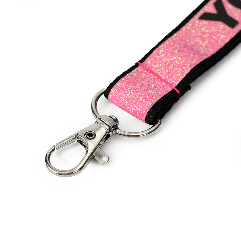 3/4 Inch Printed Glitter Lanyards