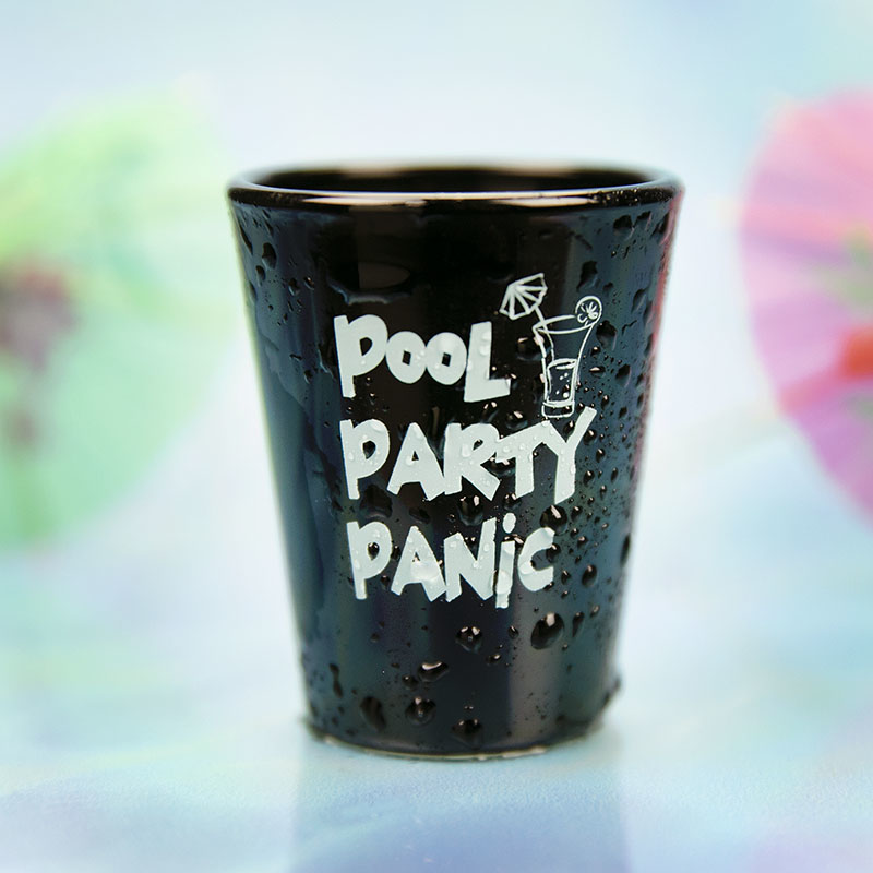 Black Shot Glasses - One Color Imprint