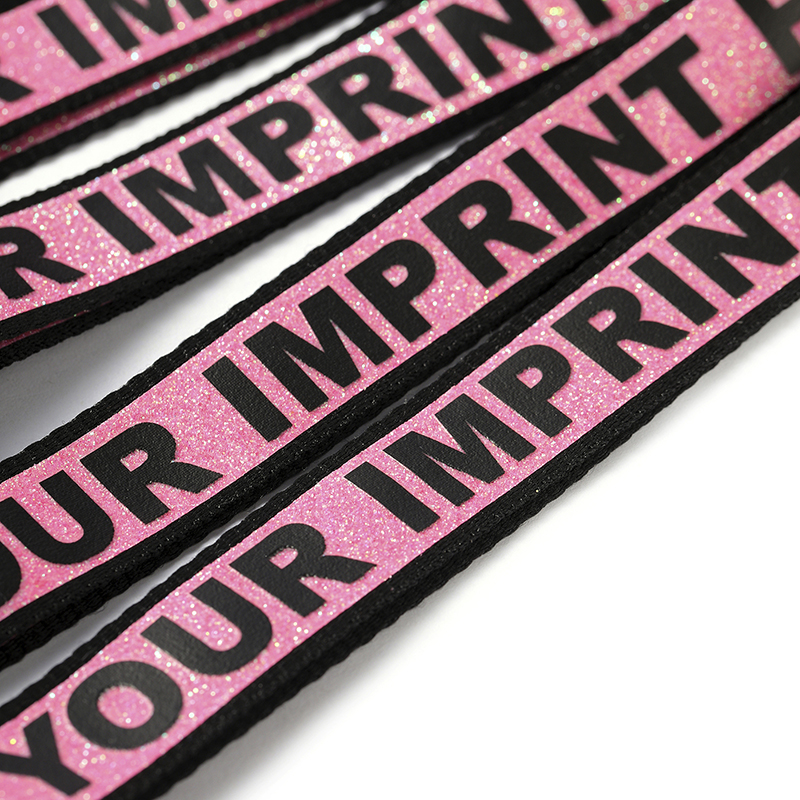 3/4 Inch Printed Glitter Lanyards