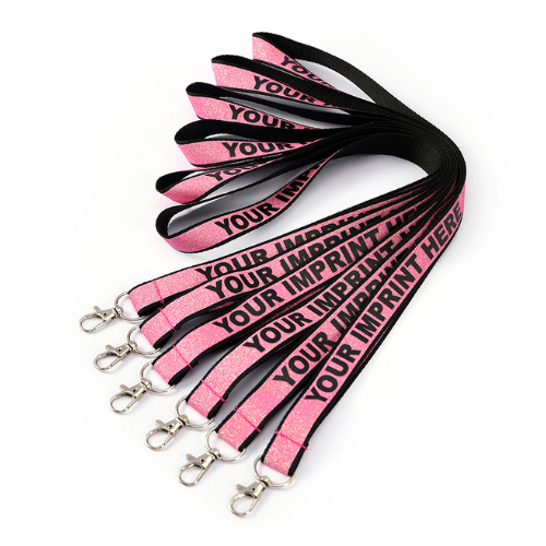 3/4 Inch Printed Glitter Lanyards