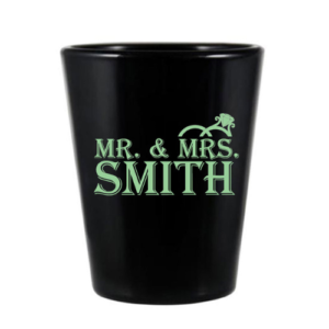 Black Shot Glasses - Full Color Imprint