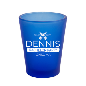 1.75oz Frosted Blue Shot Glass