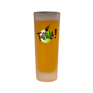 2oz Frosted Tall Shooter Glasses - One Color Imprint
