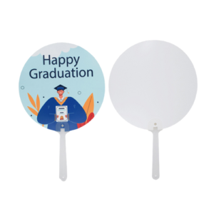 single sided plastic fan front and back