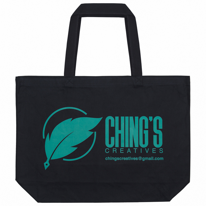 large tote bag in black