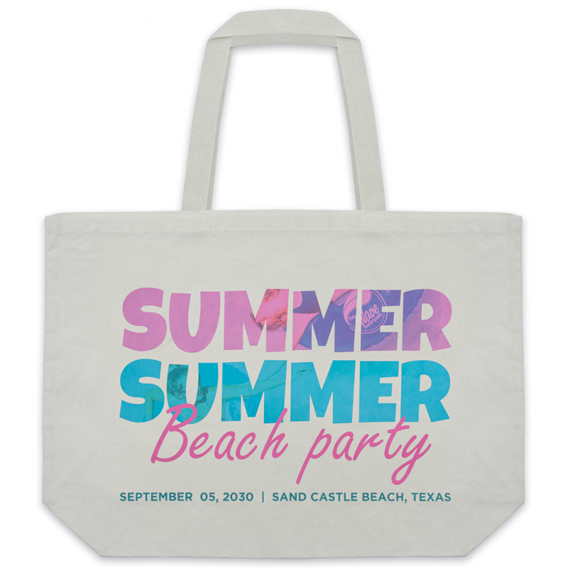 large tote bag in white