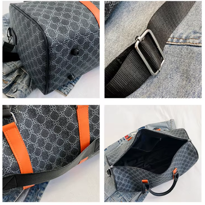 Large Patterned Duffle Bag