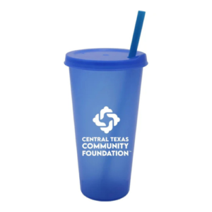 Advertising Tumblers with Lid and Straw 26 Oz., Screen Print