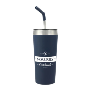 Custom Faye Vacuum Tumblers with Stainless Steel Straw 20 Oz.