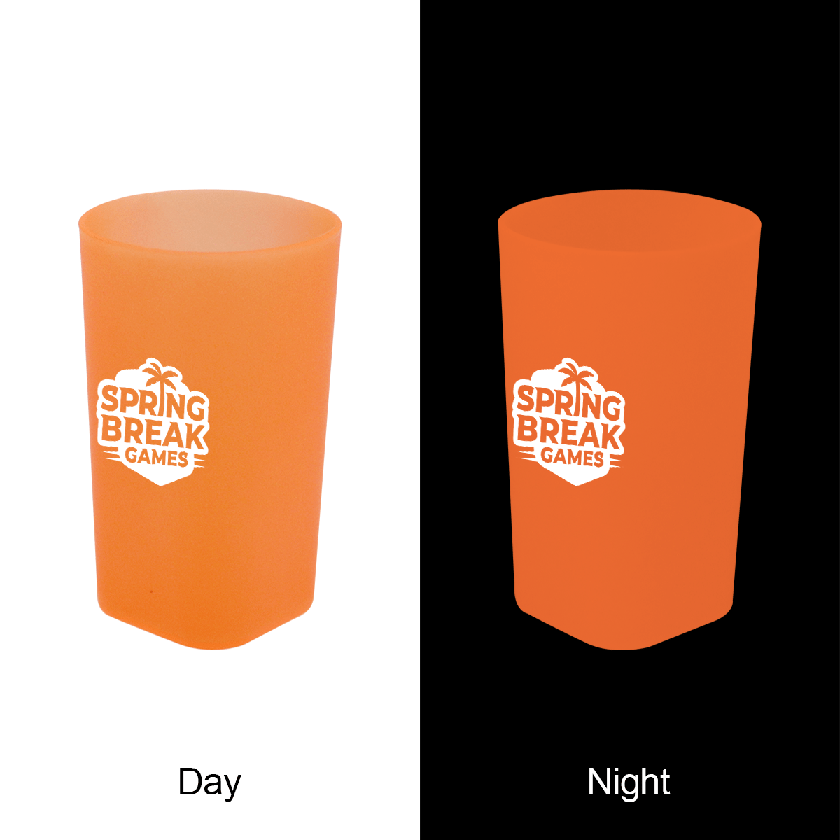 2oz Glow in the dark Shot Glass - One Color Imprint