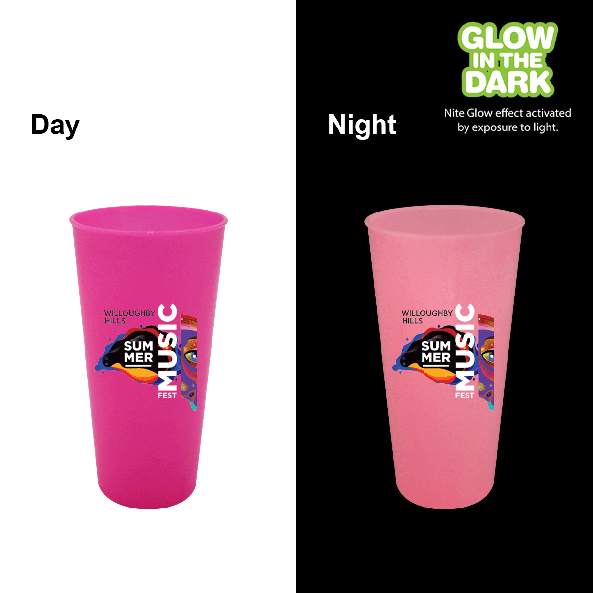 26oz Glow in the Dark Tumbler- Full Color Imprint