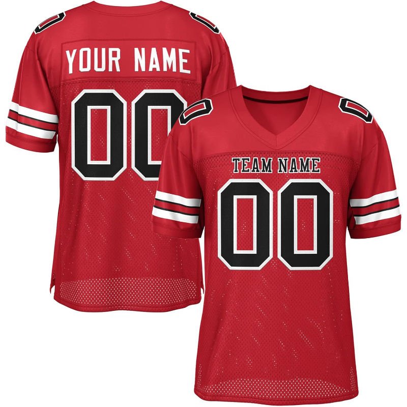 Rugby Jersey Breathable Polyester Printed Sports T Shirt white red