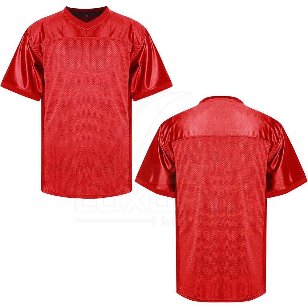 Rugby Jersey Mesh Quick Dry Sports Shirt red