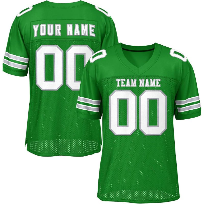 Rugby Jersey Breathable Polyester Printed Sports T Shirt white light green