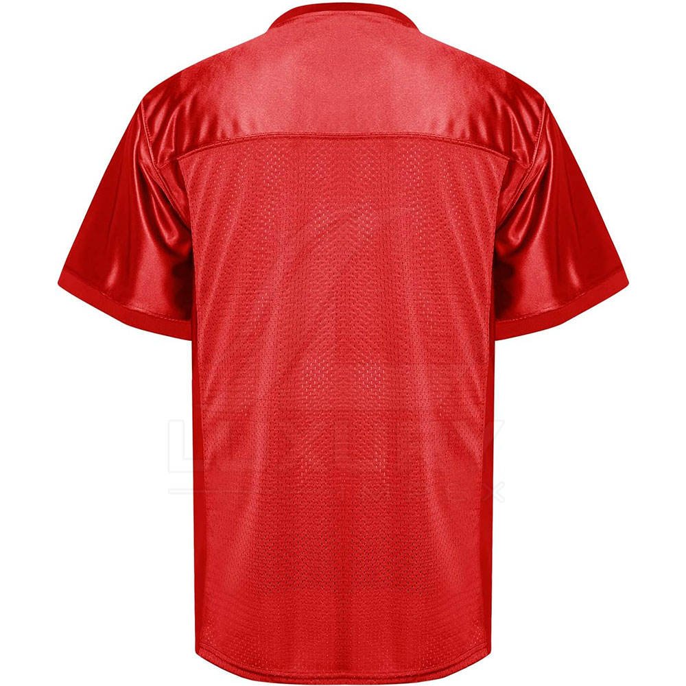 Rugby Jersey Mesh Quick Dry Sports Shirt red 2