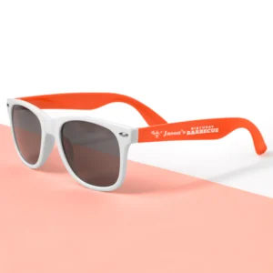 Custom White Frame Plastic Sunglasses main