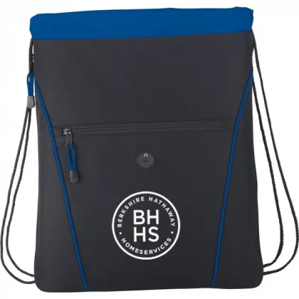 Customized The Raven Drawstring Backpack blue