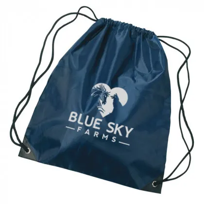 Imprinted Large Drawstring Sports Pack navy blue
