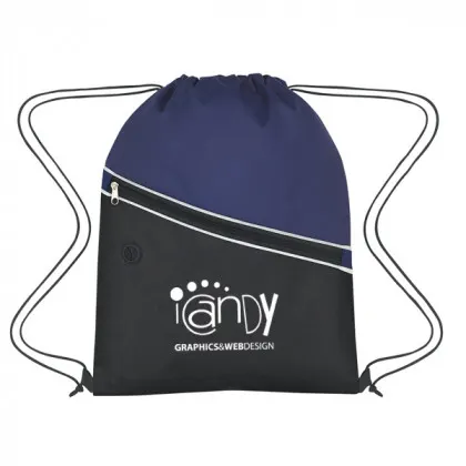 Imprinted Non-Woven Two-Tone Hit Sports Pack purple