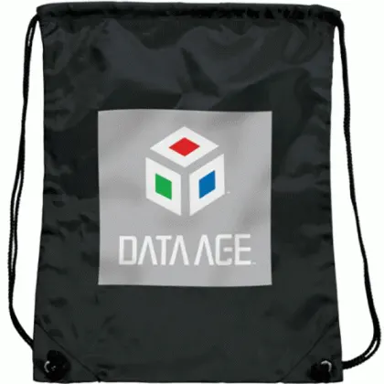 Imprinted Olympian Drawstring Backpack black