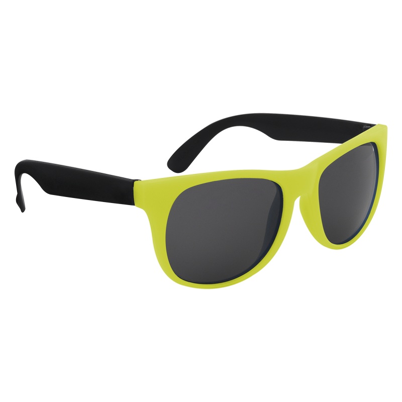 Kapowski Rubberized Sunglasses lime green