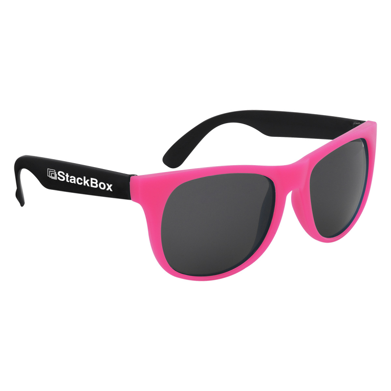 Kapowski Rubberized Sunglasses pink