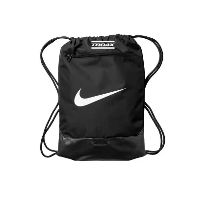 Printed Nike Brasilia Drawstring Pack black