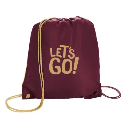 Printed Spirit Drawcord marron