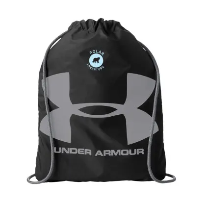 Printed Under Armour Ozsee Sackpack Drawstring Bag black