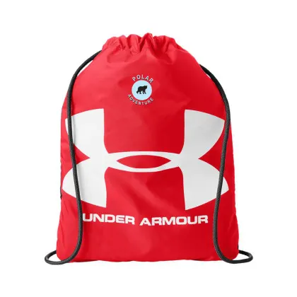 Printed Under Armour Ozsee Sackpack Drawstring Bag red