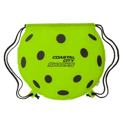 Promo GameTime Pickleball Drawstring Cinch Up Bag green