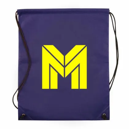 Promo Non Woven Drawstring Bag purple