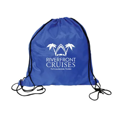 Promo RPET Drawstring Backpack blue