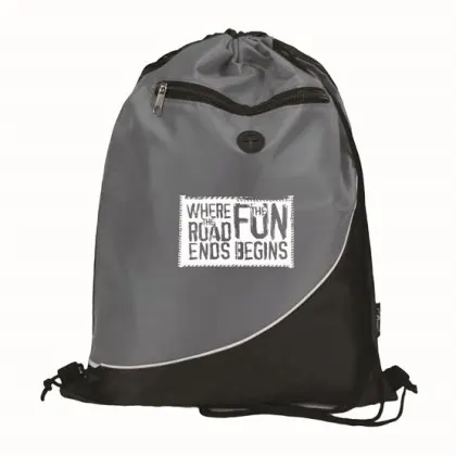 Promotional Eco-Friendly RPET Drawstring Bag gray