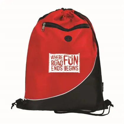 Promotional Eco-Friendly RPET Drawstring Bag red