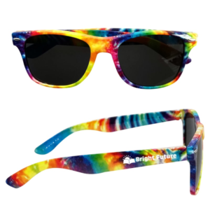 Tie-Dye Malibu Sunglasses rainbow