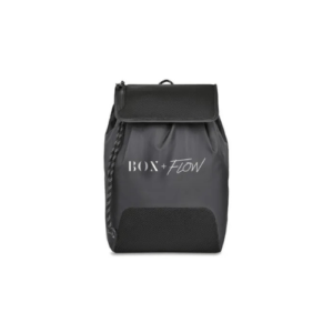 Printed Revive Mesh Drawstring Backpack - Black