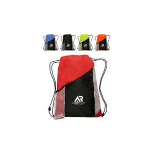 Promo Side Mesh Pockets Drawstring Backpacks main