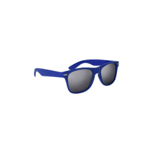 Silver Mirrored Malibu Sunglasses blue