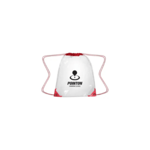 Custom Clear EVA Drawstring Backpack red