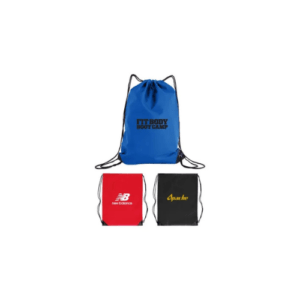 Promotional Nylon Drawstring Backpack red