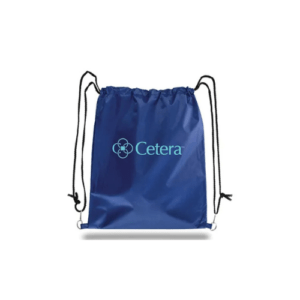 Promo Convenient Drawstring Backpack blue