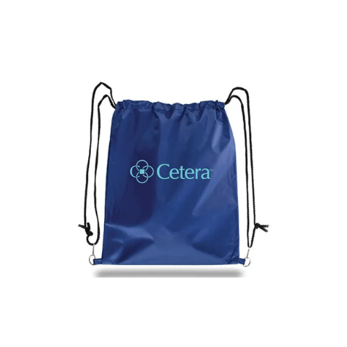 Promo Convenient Drawstring Backpack blue