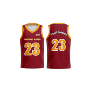 Single-Sided Basketball Uniform red