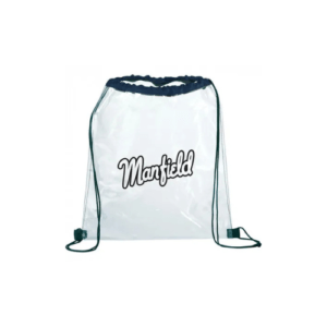 Promotional Rally Clear Drawstring Bag