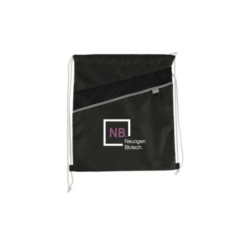 Promotional Combo Recycled Drawstring Bag black