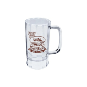 14 oz Plastic Fluted Beer Mug with Handle