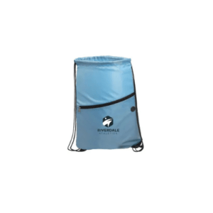 Imprinted Incline Drawstring Backpack with Zipper